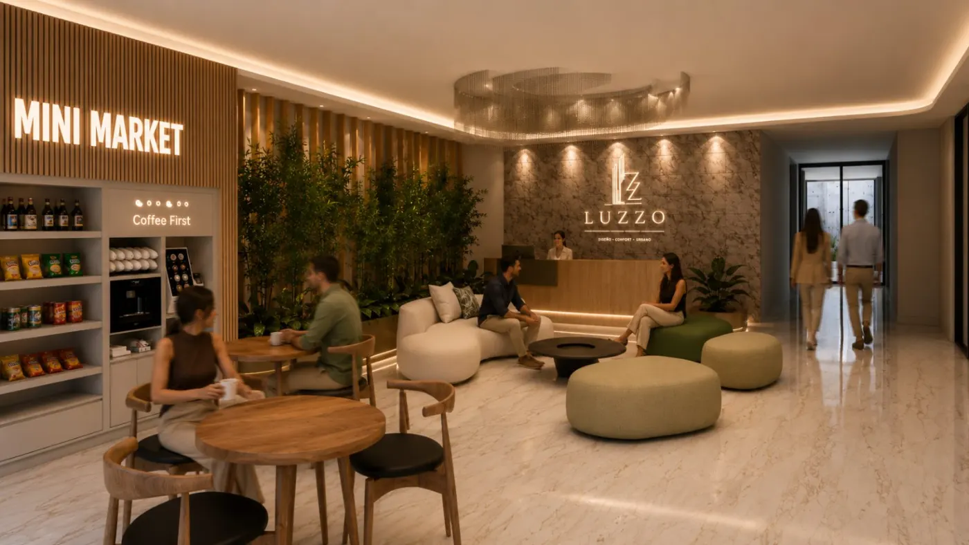 Lobby con mini market